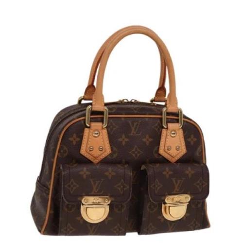 Pre-owned Canvas handbags Louis Vuitton Vintage , Brown , Dames