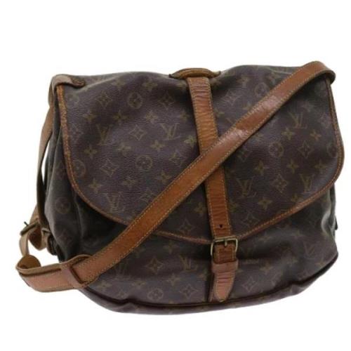 Pre-owned Canvas louis-vuitton-bags Louis Vuitton Vintage , Brown , Da...