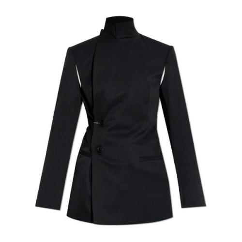 Blazer met vintage-effect MM6 Maison Margiela , Black , Dames