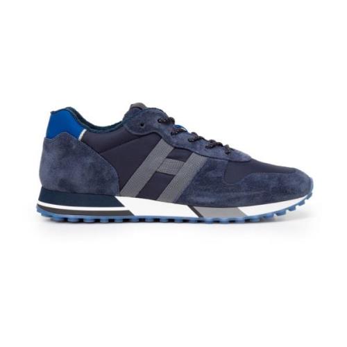 Blauw en groen Pinaforemetal Sneakers Hogan , Blue , Heren