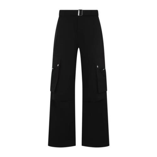 Zwarte Broek Verhoog Stijl Comfort Jacquemus , Black , Heren