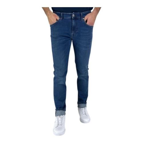 Slim-fit Denim Jeans Roy Roger's , Blue , Heren