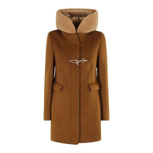 Teddy Toggle Coat Fay , Brown , Dames