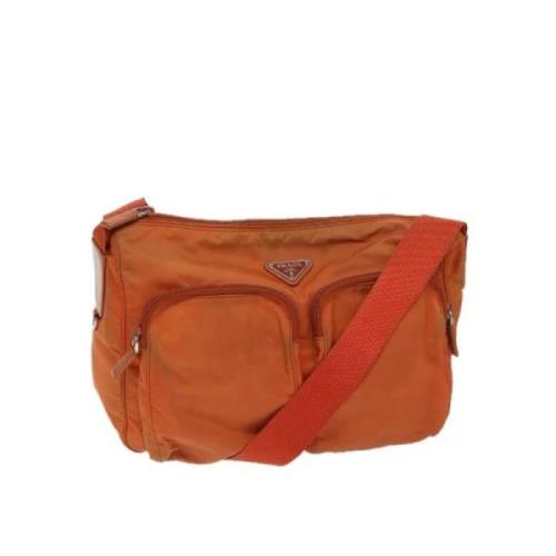 Pre-owned Nylon prada-bags Prada Vintage , Orange , Dames