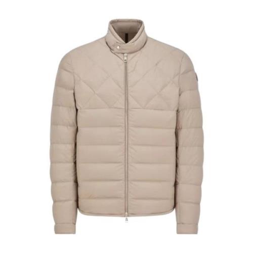 Korte Donsjas Beige Moncler , Beige , Heren