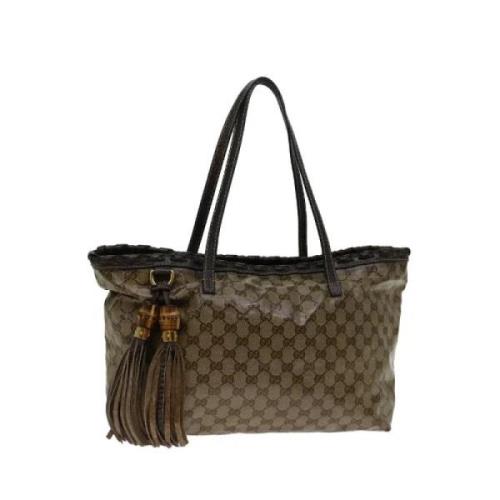 Pre-owned Canvas gucci-bags Gucci Vintage , Brown , Dames