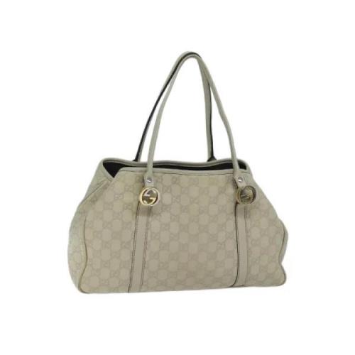 Pre-owned Canvas gucci-bags Gucci Vintage , Beige , Dames