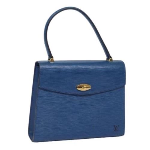 Pre-owned Leather handbags Louis Vuitton Vintage , Blue , Dames