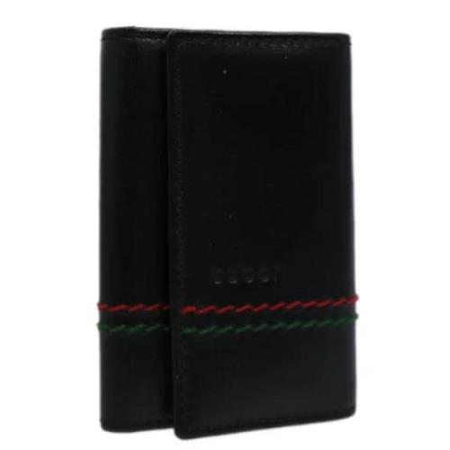 Pre-owned Leather key-holders Gucci Vintage , Black , Unisex