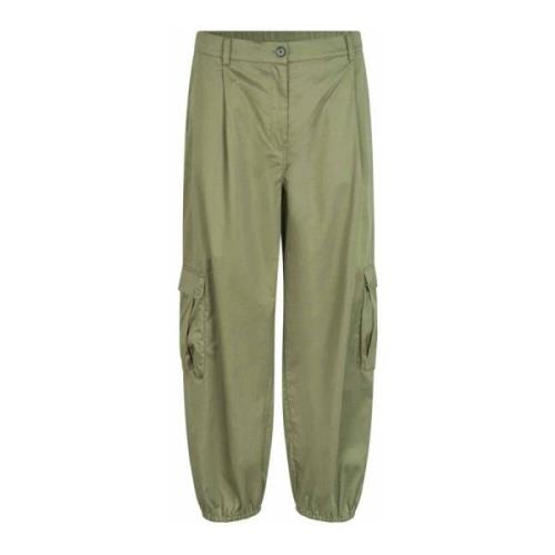 Utility-geïnspireerde groene katoenen broek Masai , Green , Dames