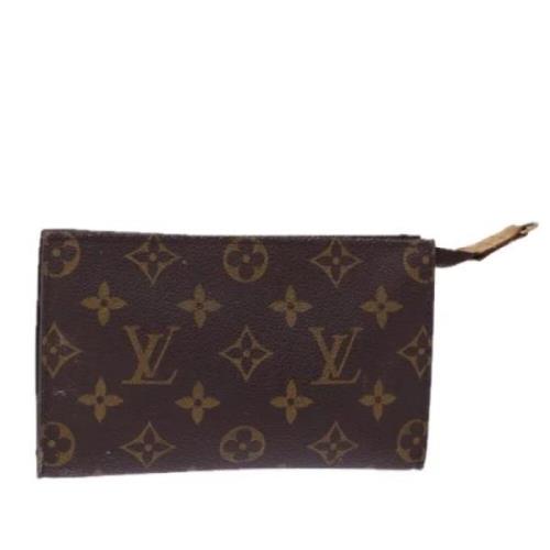 Pre-owned Canvas pouches Louis Vuitton Vintage , Brown , Dames