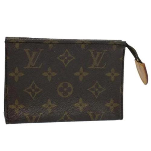 Pre-owned Canvas pouches Louis Vuitton Vintage , Brown , Dames