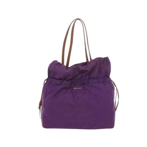 Pre-owned Nylon prada-bags Prada Vintage , Purple , Dames