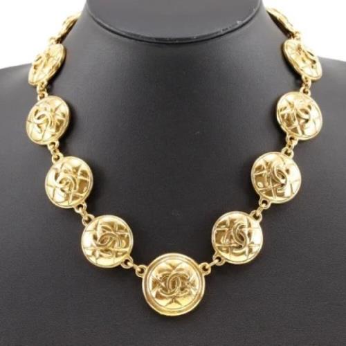 Pre-owned Metal chanel-jewelry Chanel Vintage , Yellow , Dames