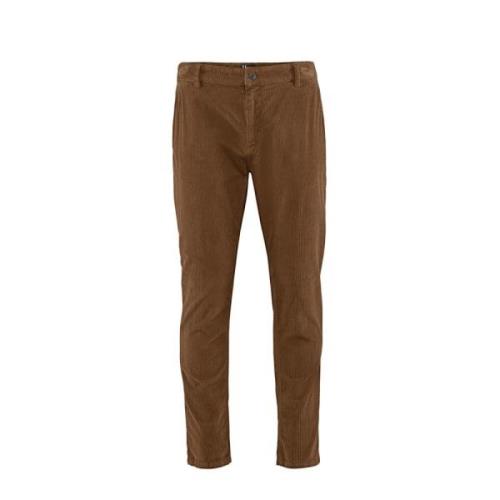 Corduroy Slim-fit Chino Broek BomBoogie , Brown , Heren