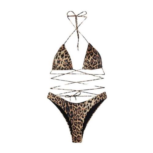 Bikini Triangolo E Slip Americano Fisso Spotted F**k , Multicolor , Da...