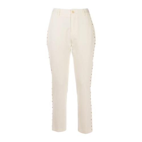 Elegante Winter Chino Broek met Glitters Liu Jo , White , Dames