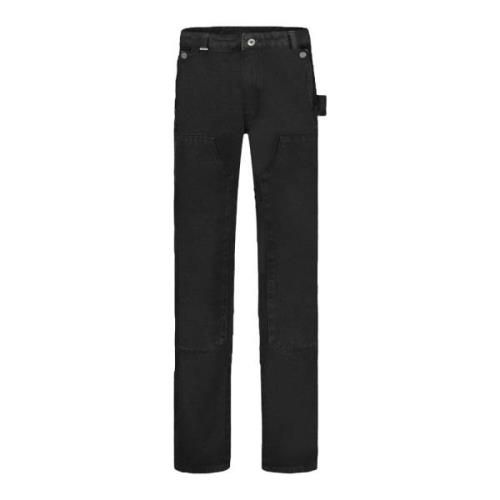 Straight Carpenter Jeans Flaneur Homme , Black , Heren