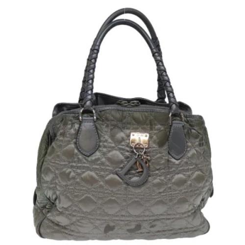 Pre-owned Nylon handbags Dior Vintage , Gray , Dames