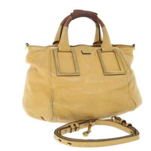 Pre-owned Leather handbags Chloé Pre-owned , Yellow , Dames