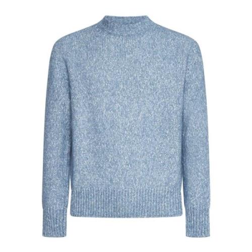 Heldere Blauwe Trui Lardini , Blue , Heren