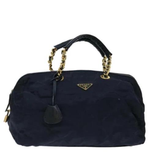 Pre-owned Nylon handbags Prada Vintage , Blue , Dames