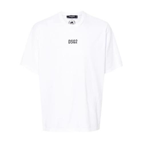 Witte T-shirts & Polos voor mannen Dsquared2 , White , Heren