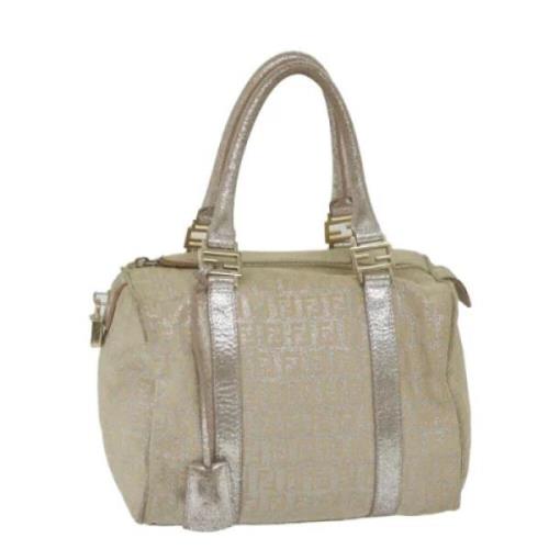 Pre-owned Canvas handbags Fendi Vintage , Gray , Dames