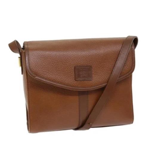 Pre-owned Leather shoulder-bags Burberry Vintage , Brown , Dames