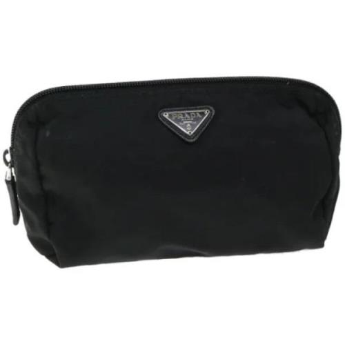 Pre-owned Nylon pouches Prada Vintage , Black , Dames