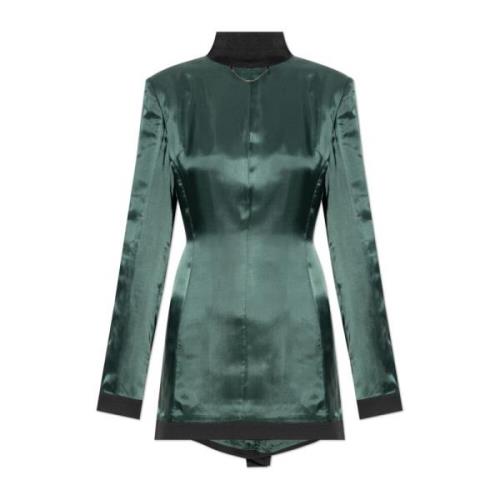 Blazer met binnenstebuiten-effect MM6 Maison Margiela , Green , Dames