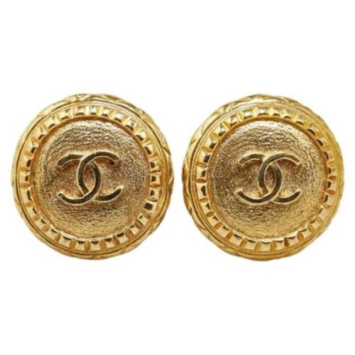 Pre-owned Metal chanel-jewelry Chanel Vintage , Yellow , Dames