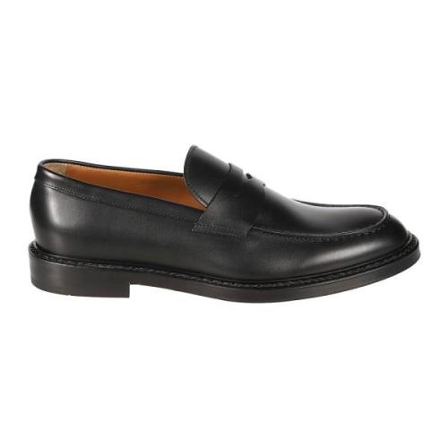 Klassieke Penny Loafers voor Heren Doucal's , Black , Heren