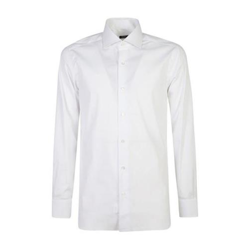 Witte Shirts voor Mannen Aw24 Barba , White , Heren