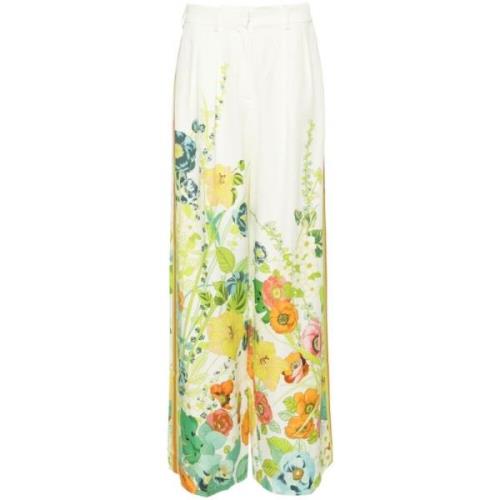 Witte Broek Aw24 Alemais , Multicolor , Dames