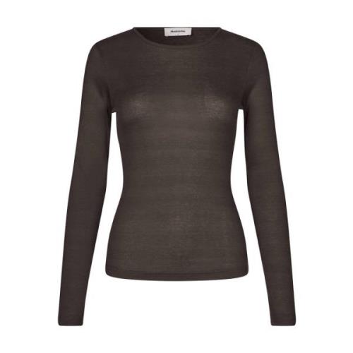 Harper Lange Mouw Top Modström , Gray , Dames