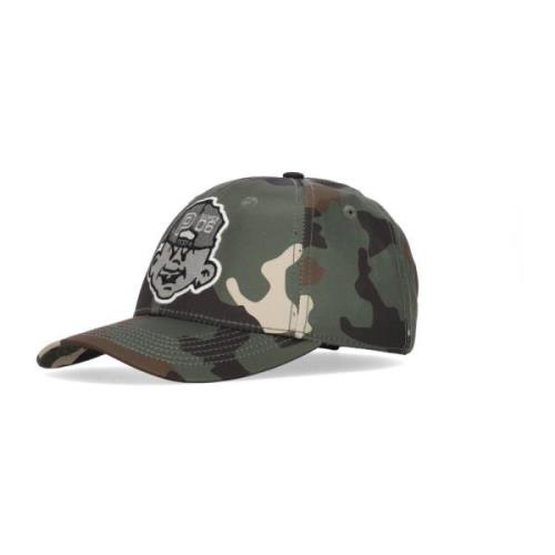 Camo Baseball Cap Gebogen Klep Geborduurd Propaganda , Multicolor , He...