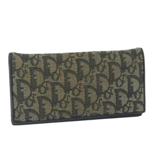 Pre-owned Canvas wallets Dior Vintage , Blue , Dames