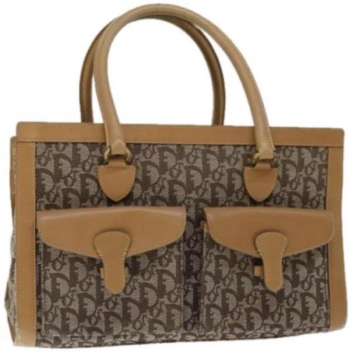 Pre-owned Canvas handbags Dior Vintage , Beige , Dames