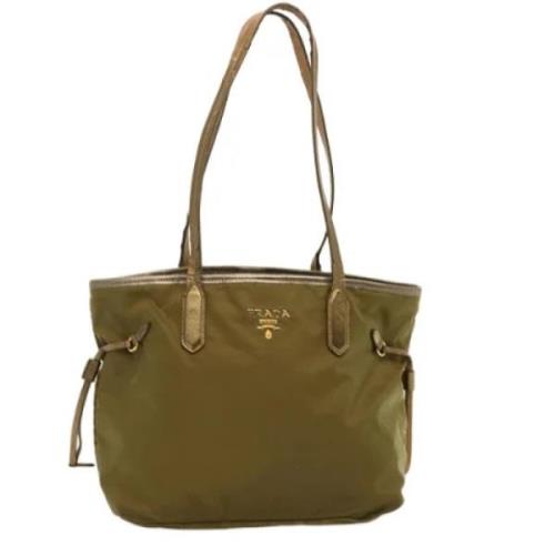 Pre-owned Nylon totes Prada Vintage , Brown , Dames