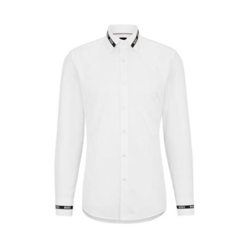 Stijlvolle Herenshirts Hugo Boss , White , Heren