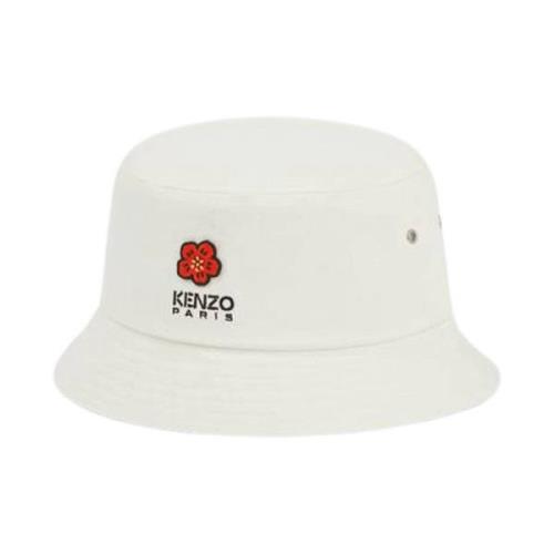 Bloemen Crest Bob Hoed Kenzo , White , Unisex