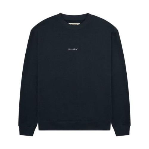 Noodle Crew Sweatshirt Woodbird , Blue , Heren