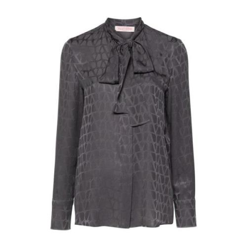 Grijze Shirts voor Vrouwen Aw24 Valentino Garavani , Gray , Dames