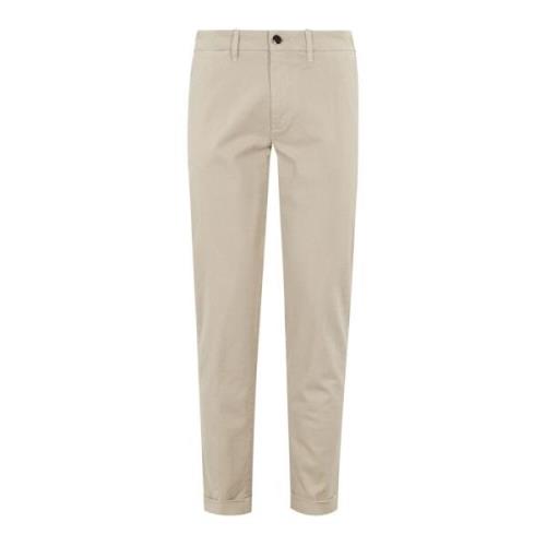 Stretch Gabardine Chinos Re-Hash , Beige , Heren