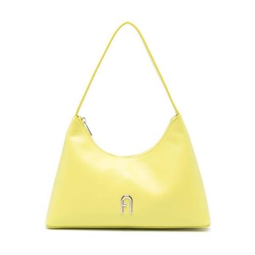 Gele Diamante Kleine Schoudertas Furla , Yellow , Dames