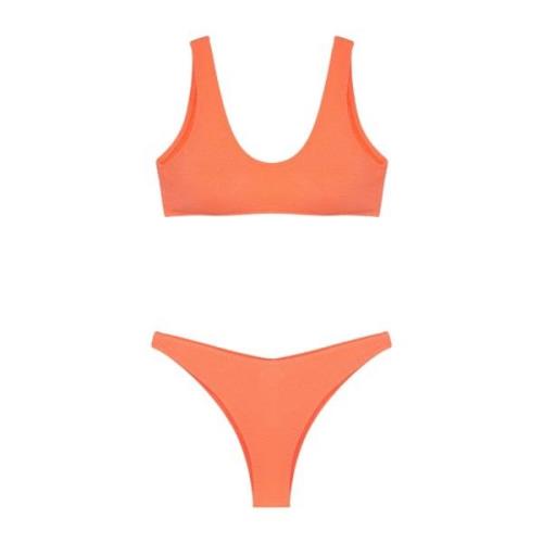 Bikini TOP EN Broek Americano Vast Visionary Dose F**k , Orange , Dame...