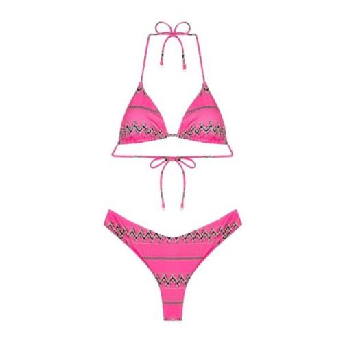 Bikini Triangolo E Slip Americano Fisso Ethos F**k , Pink , Dames