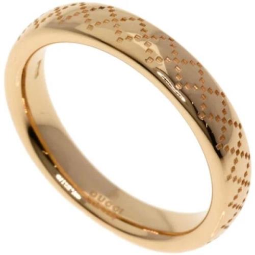 Pre-owned Rose Gold rings Gucci Vintage , Yellow , Dames