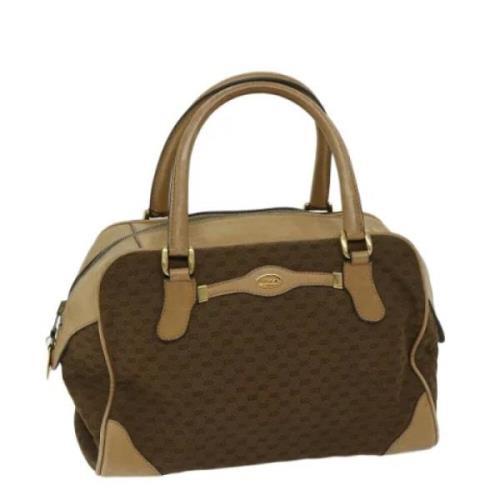 Pre-owned Canvas handbags Gucci Vintage , Brown , Dames